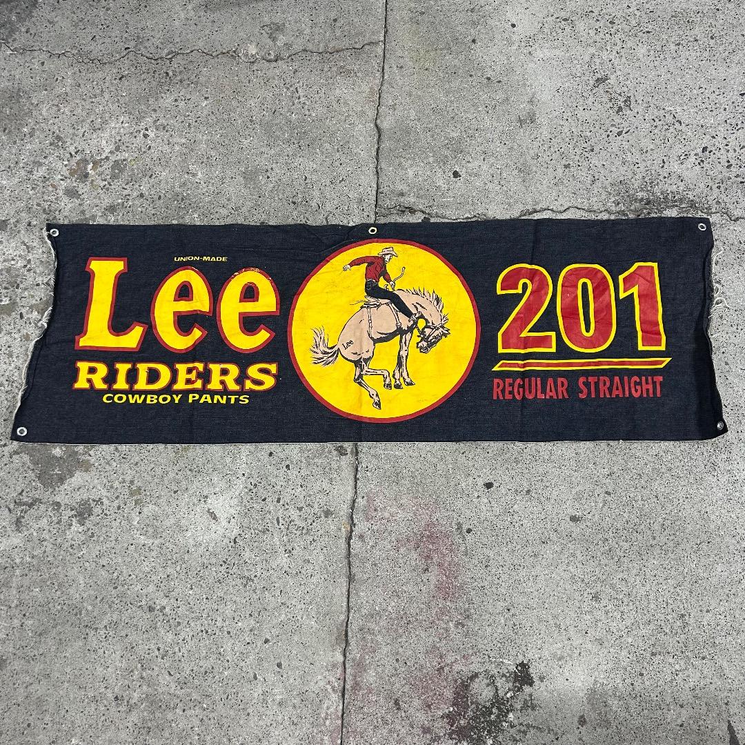 ヒ*ヨ様 超希少 Lee ヴィンテージデニムバナー 90s レア 非売品 販促用