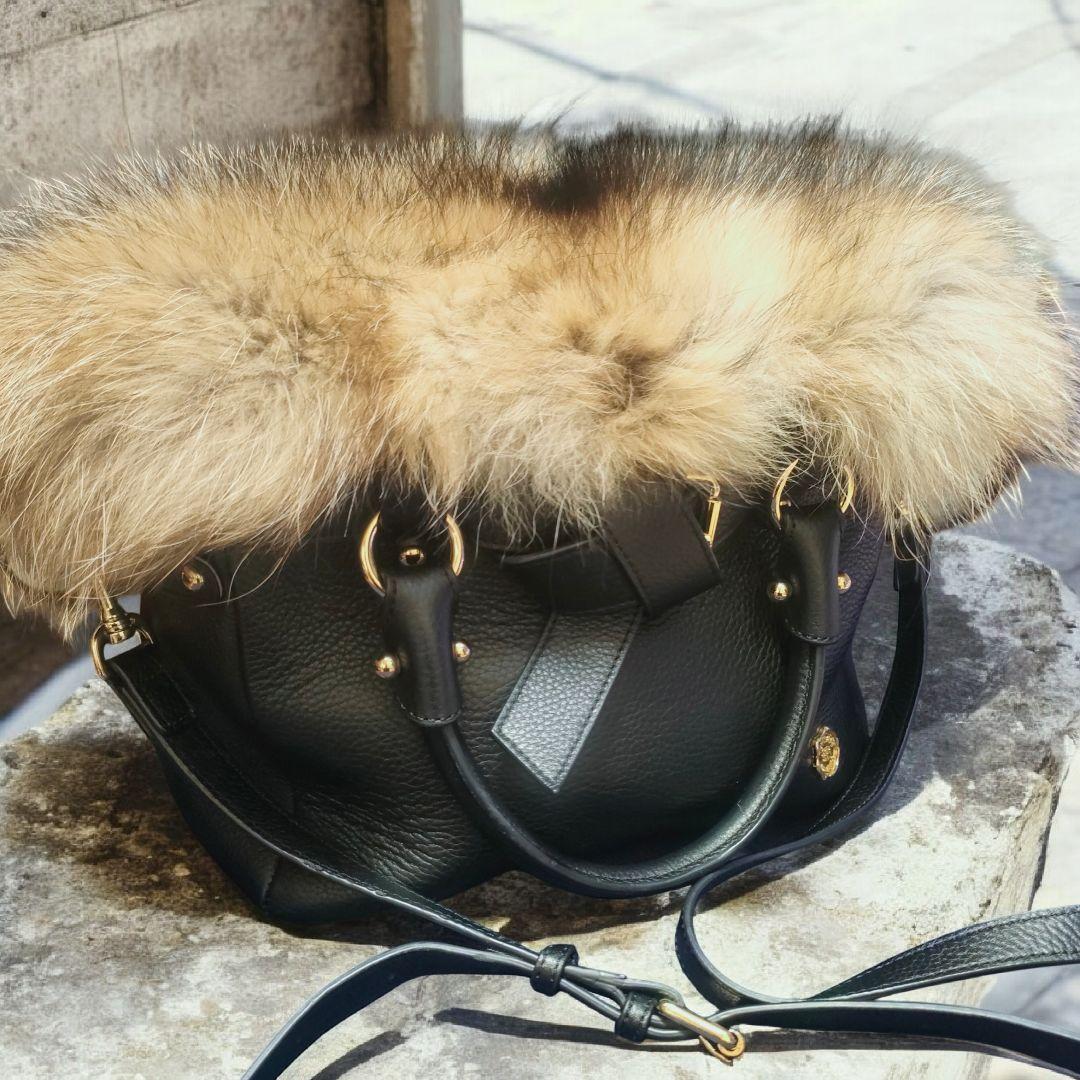 【新品未使用】トプカピ topikapiファー付バッグ ショルダーバッグ3WAY