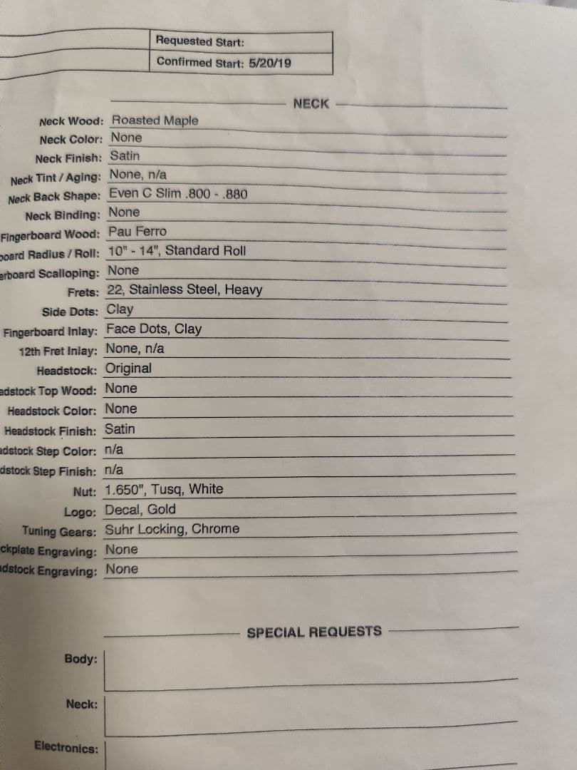 ギター Suhr JST Standard Plus Bengal Burst