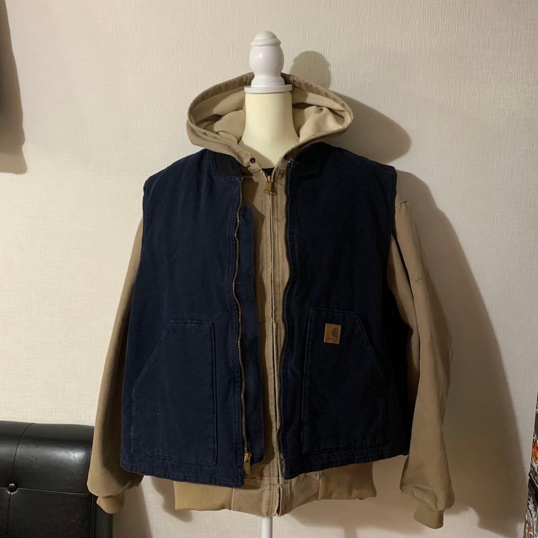 Carhartt ダック ベスト メキシコ製 キルティング Mexico