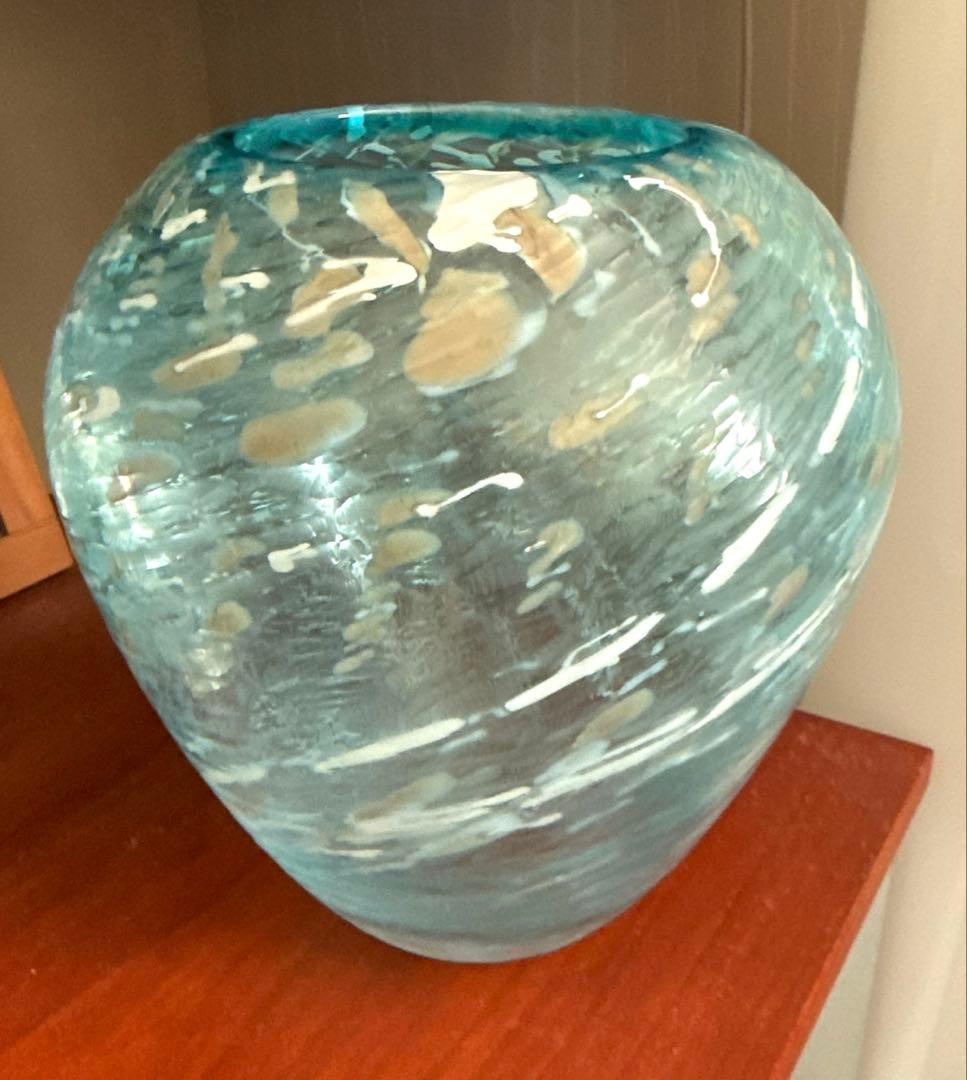 イイノナホ ガラス 作家 花器 フラワーベース　オブジェ