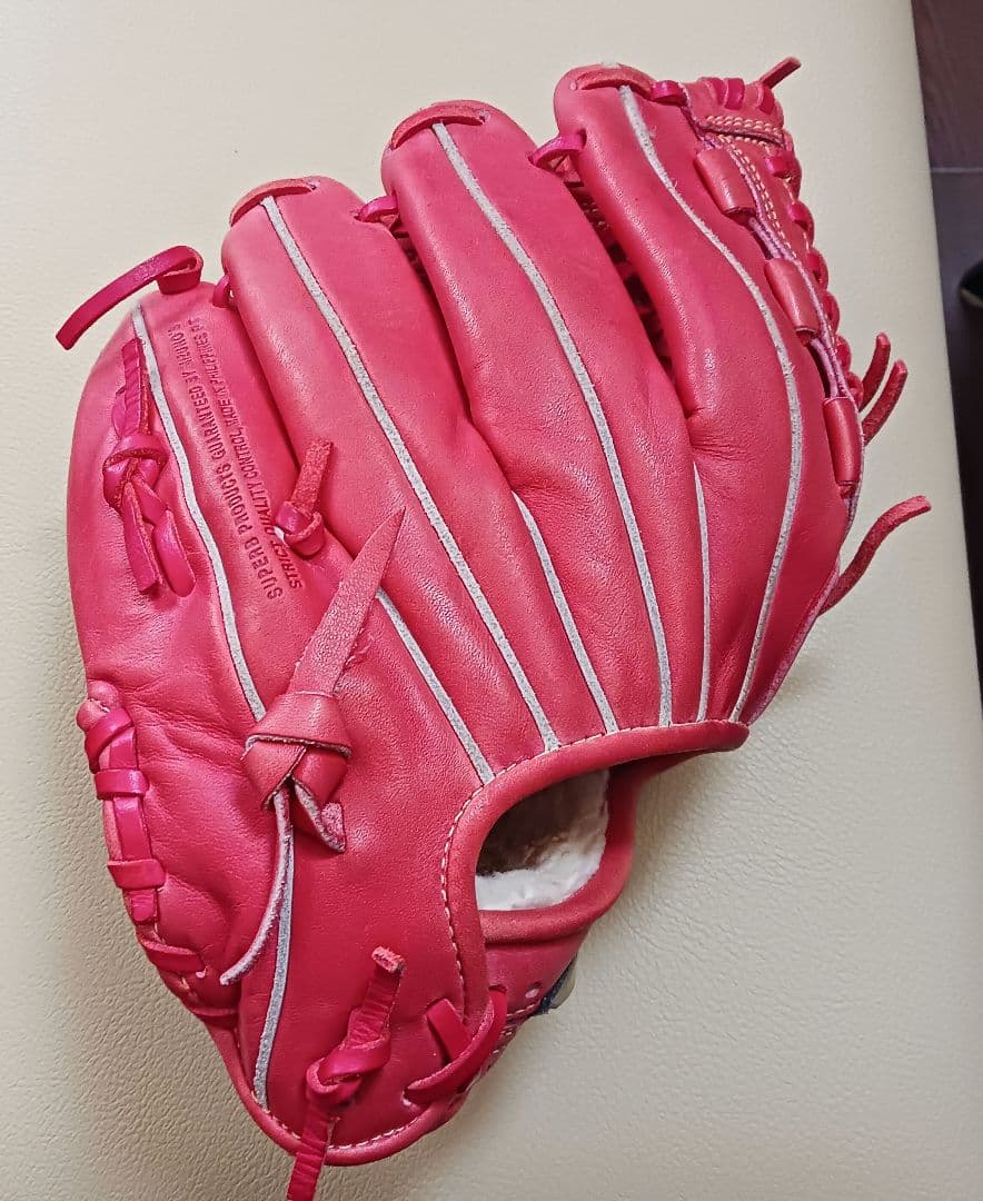 ミズノ 軟式 グローブ グラブ グローバルエリート ラディッシュカラー 美品