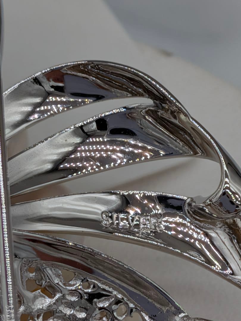 あこや真珠 ブローチ 大粒20珠 9.7×6.5cm 花デザイン　帯留め兼用