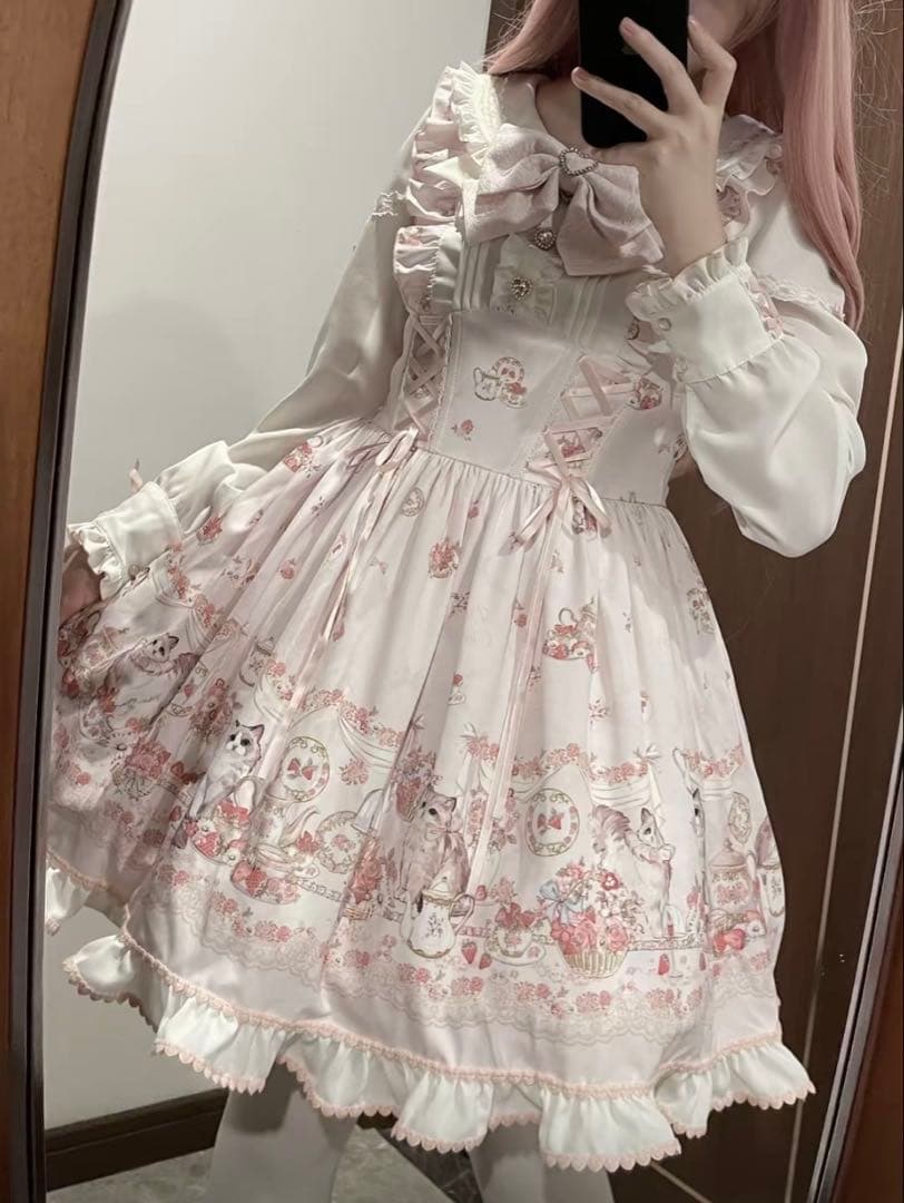 doki cherry meow meowワンピース ピンク 最終値下げ