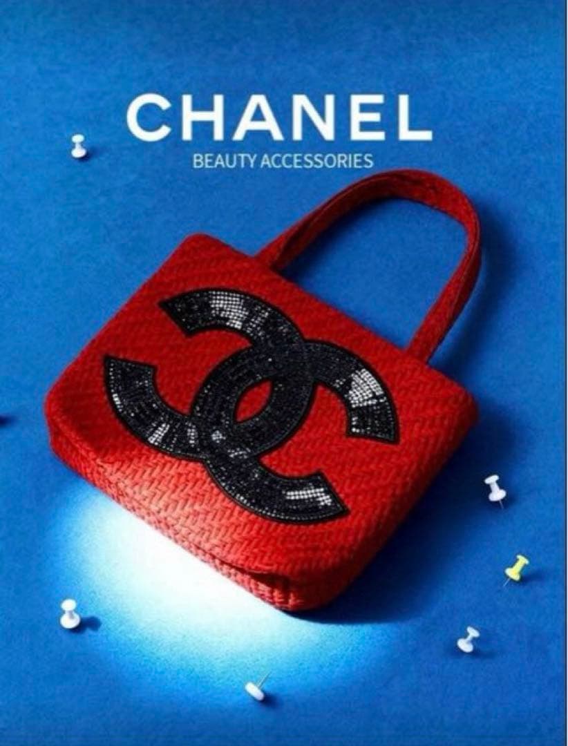 お値下げ中❗️CHANEL ノベルティトートバッグ ビッグココマーク レッド