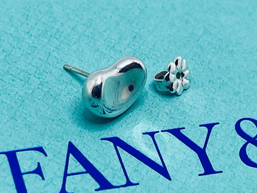 c865 ティファニー　ビーン　ピアス　シルバー　925 片側　ビーンズ