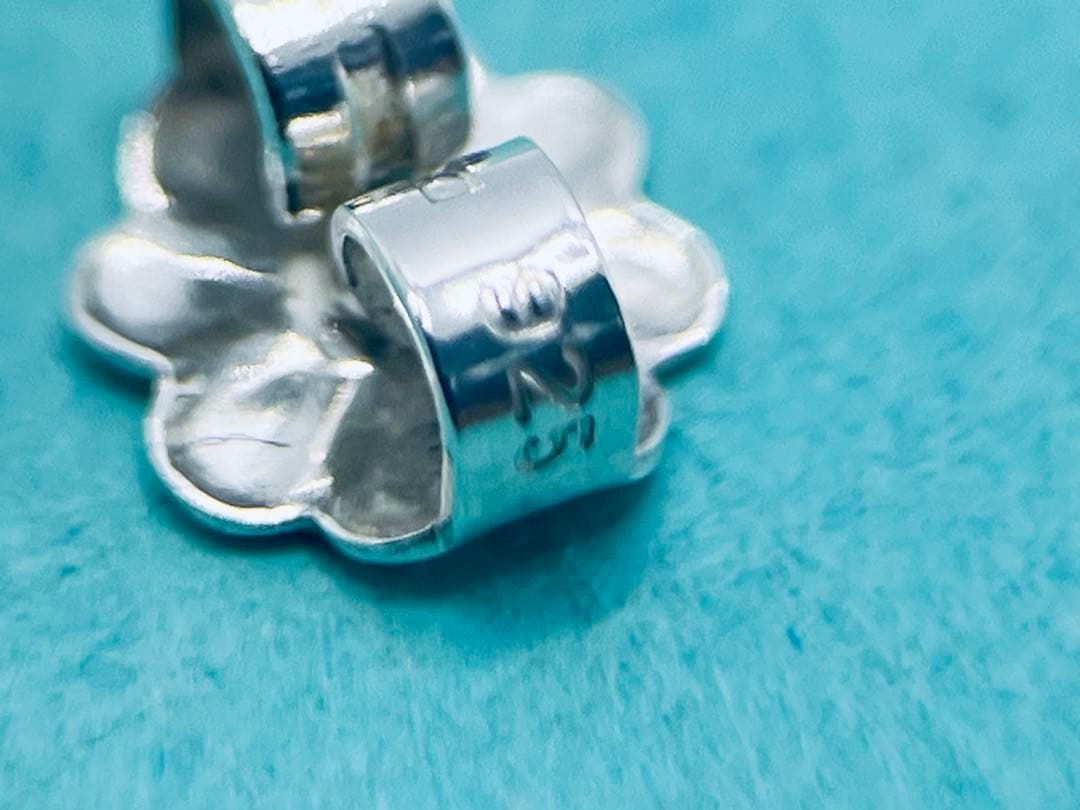 c865 ティファニー　ビーン　ピアス　シルバー　925 片側　ビーンズ