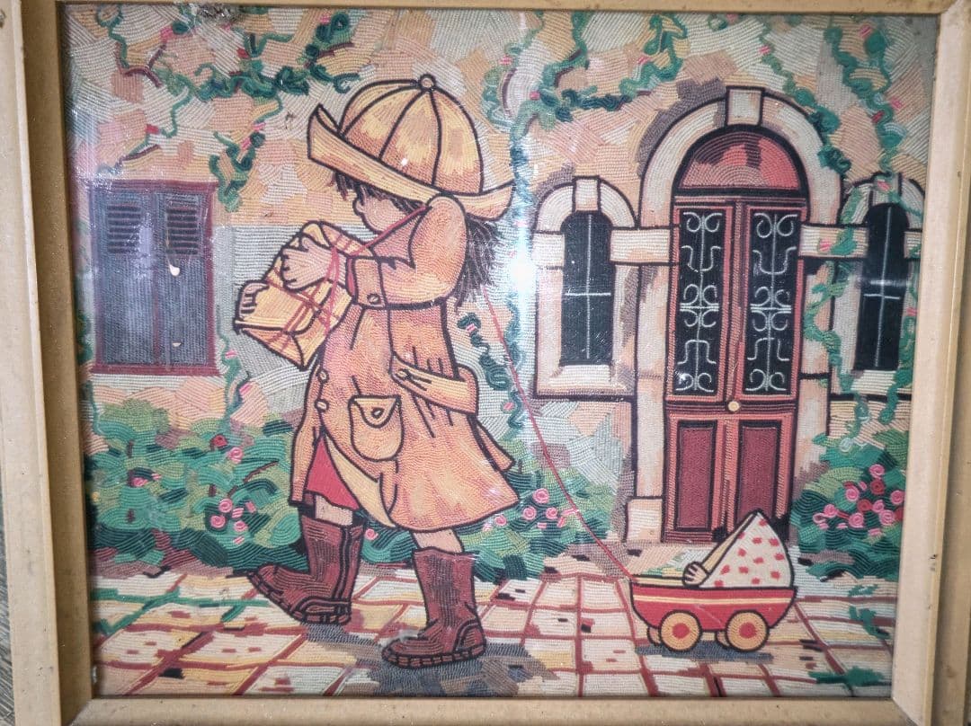 レトロな子供のイラストアート 絵画 美術品 ゴッホ ダリ ダビンチ