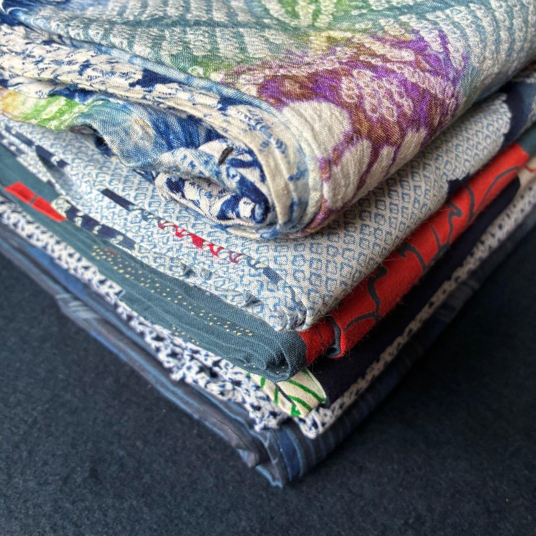 8 有松鳴海本絞り浴衣・注染浴衣6枚おまとめ売り材料綿