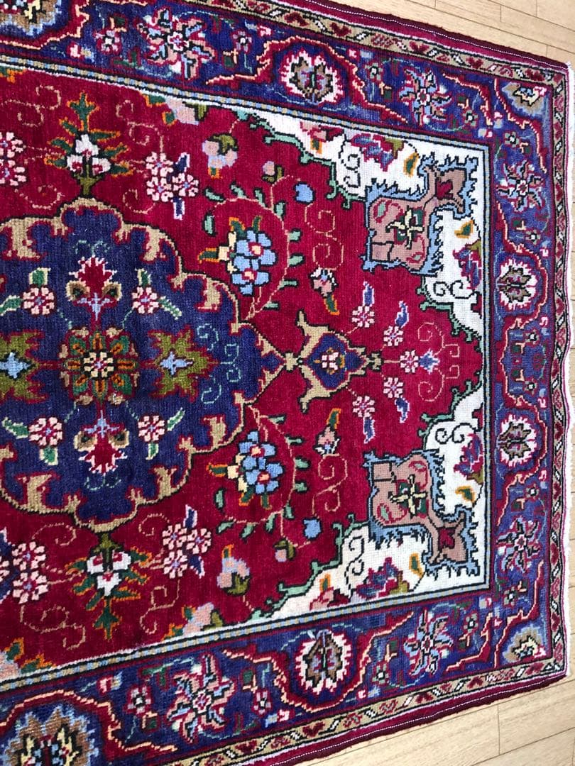 ペルシャ絨毯 ヴィンテージラグ 145×95cm 手織り オールドpersia