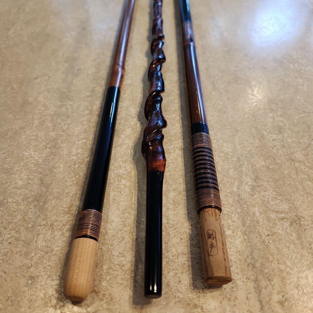 未使用　紀州ヘラ竿系統　[鴻声]　玉柄と竿受けのセット