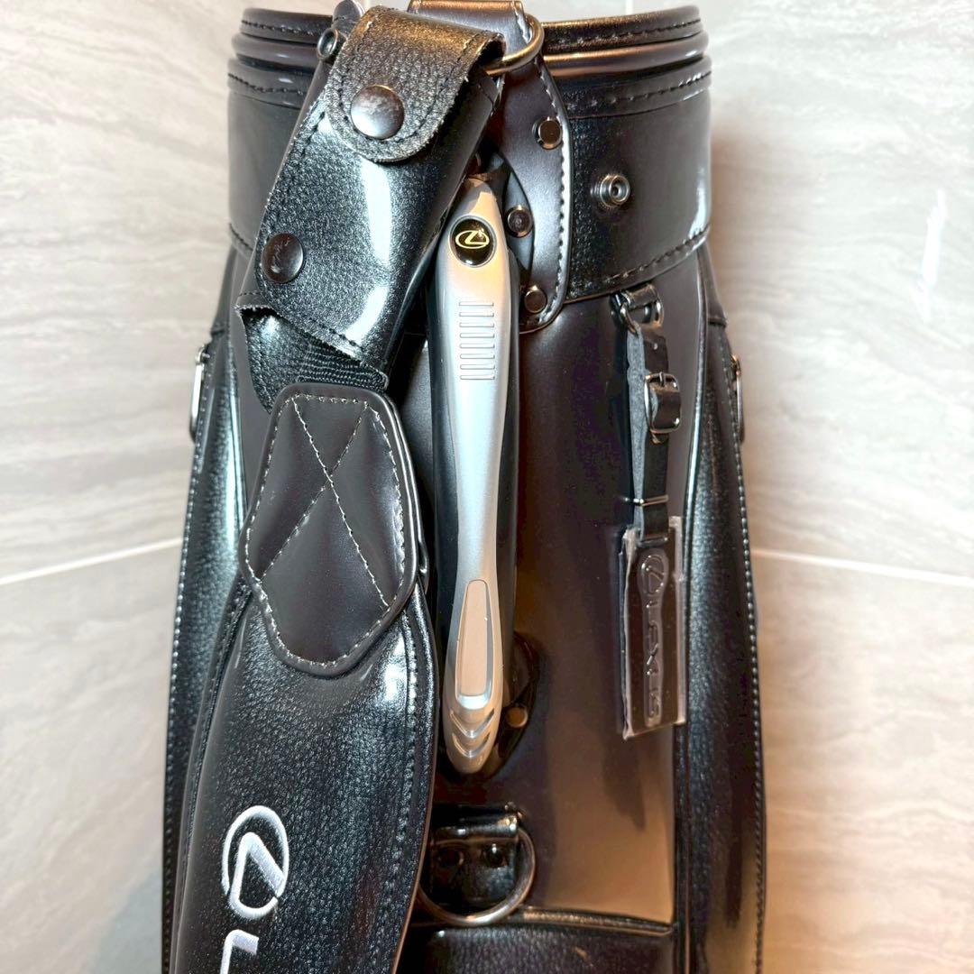 LEXUS キャディバッグ　3点式　非売品　9.5型　ゴルフバッグ　エナメル