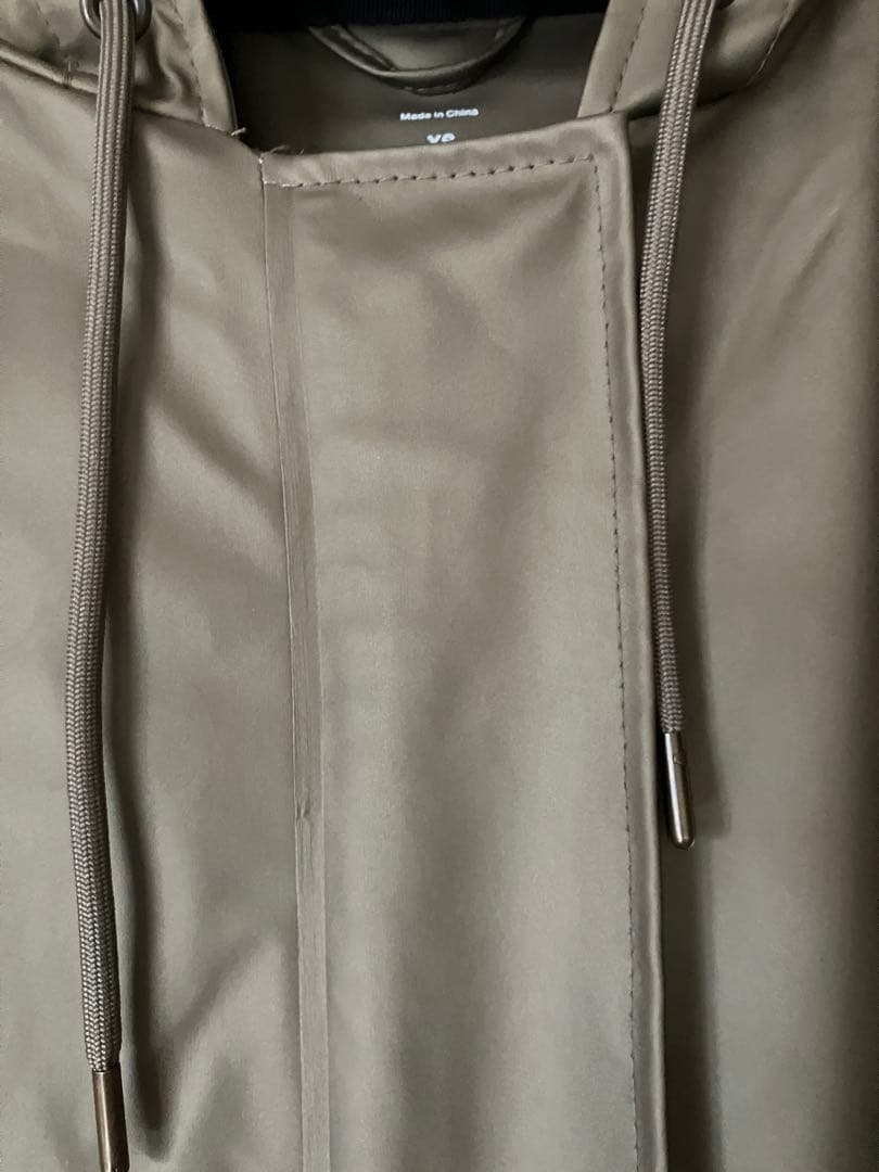 【RAINS】【レインズ】防水フード付きロングコート・オリーブグリーン