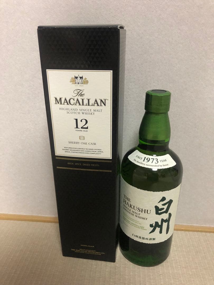 格安出品！！定価以下！値下不可！　マッカラン　シェリーオーク　12年　白州
