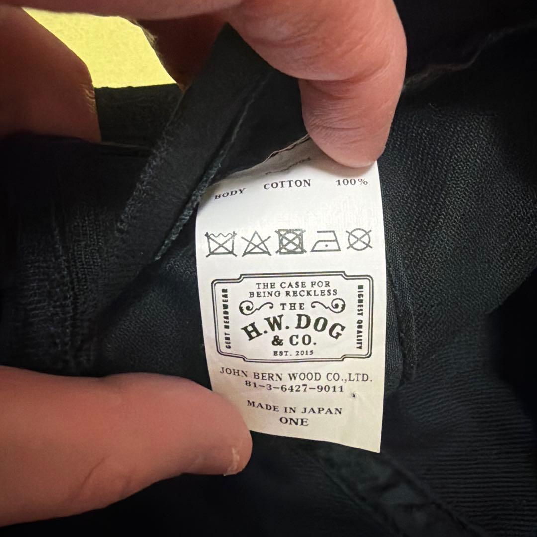 H.W. DOG & CO. ブラックキャップ