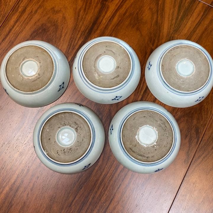 古伊万里染付四寸取皿5枚セット