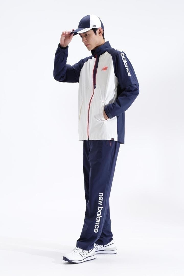 K新品 5 ニューバランス ゴルフ メンズレインウェア セットアップ 上下