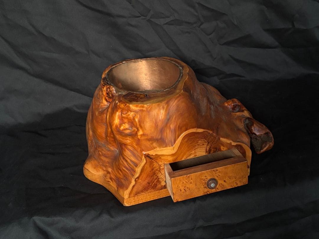 天然木製手火鉢 自然木