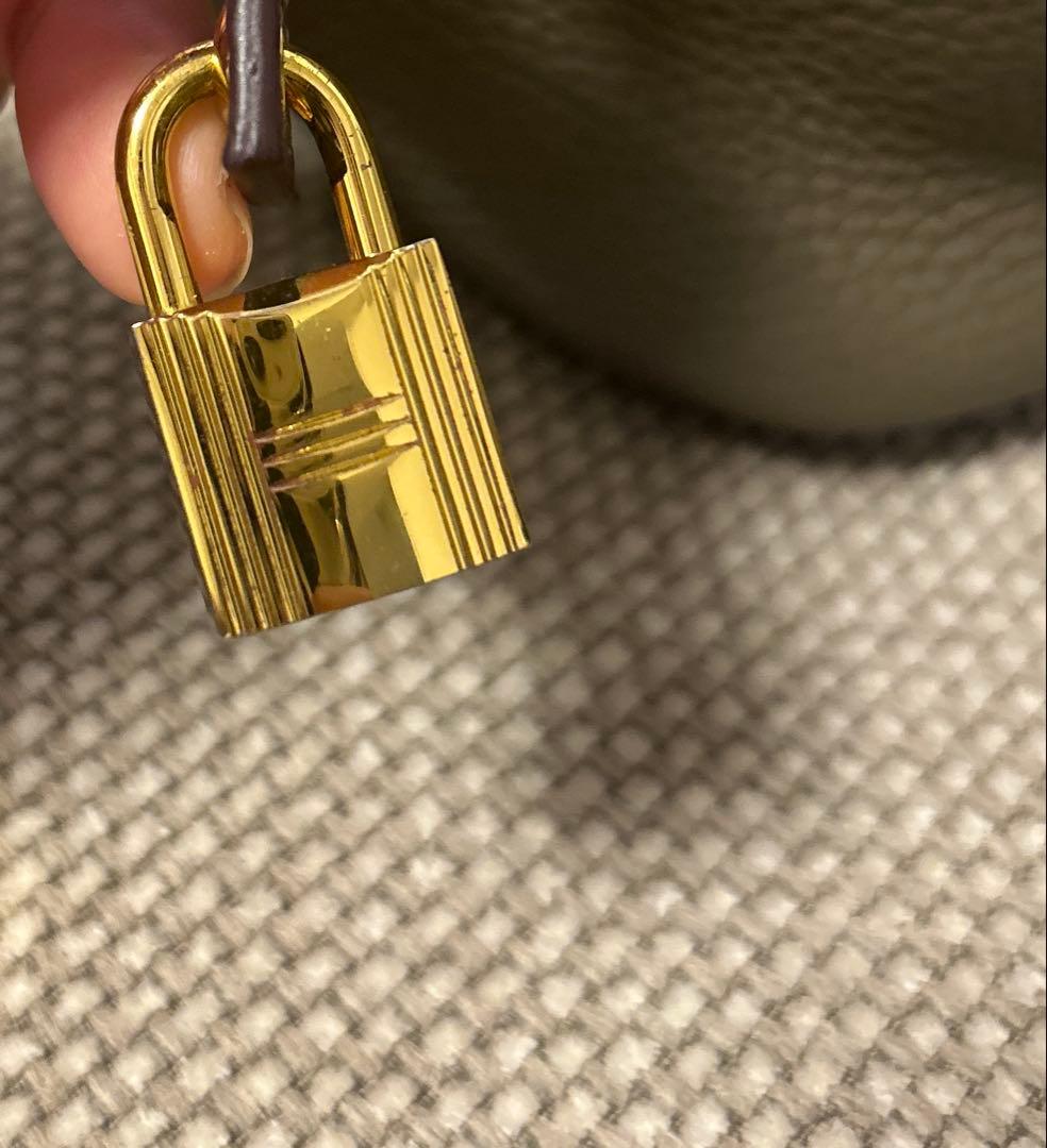 キューブバッグ　エトープ×ゴールド金具PM 本革 キューブバッグ　ノーブランド