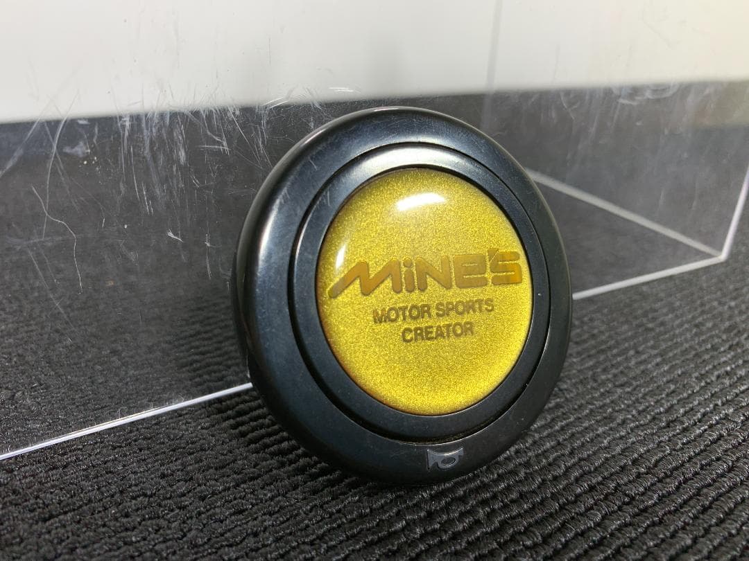 希少 MINE’S マインズ ホーンボタン ゴールド 当時物 GTR 32 33