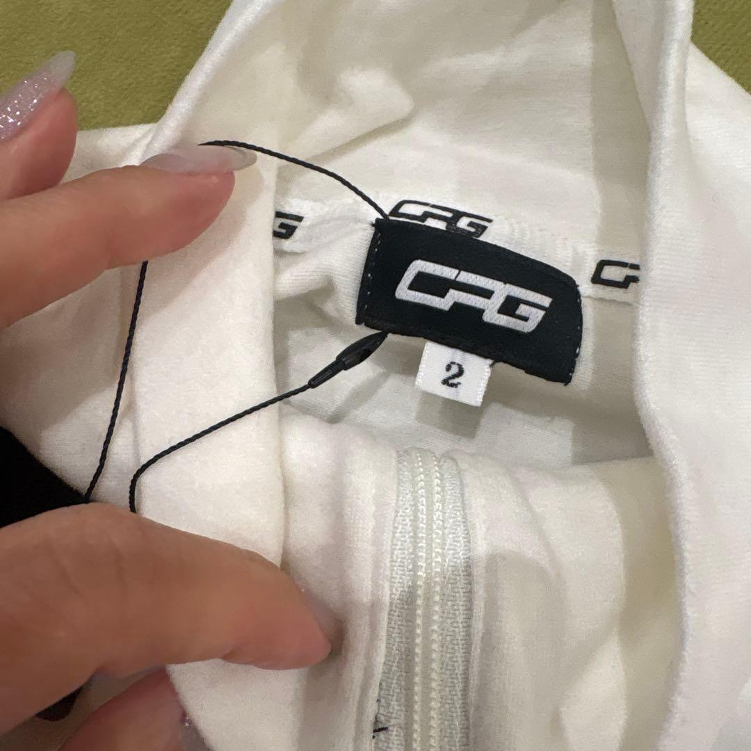 CFG レディース ゴルフシャツ ハーフジップ サイズ2