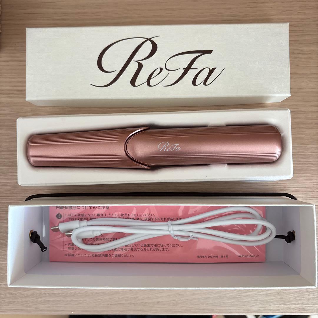 ReFa ストレートヘアアイロン ピンク 箱付き