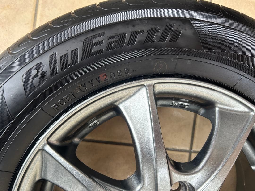 専用品①145/80R13 社外アルミホイール国産バリ山タイヤ4本セット