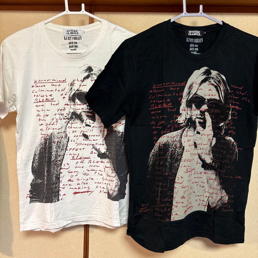 【レア】ヒステリックグラマー カート・コヴァーン 白 黒 2着セット Tシャツ