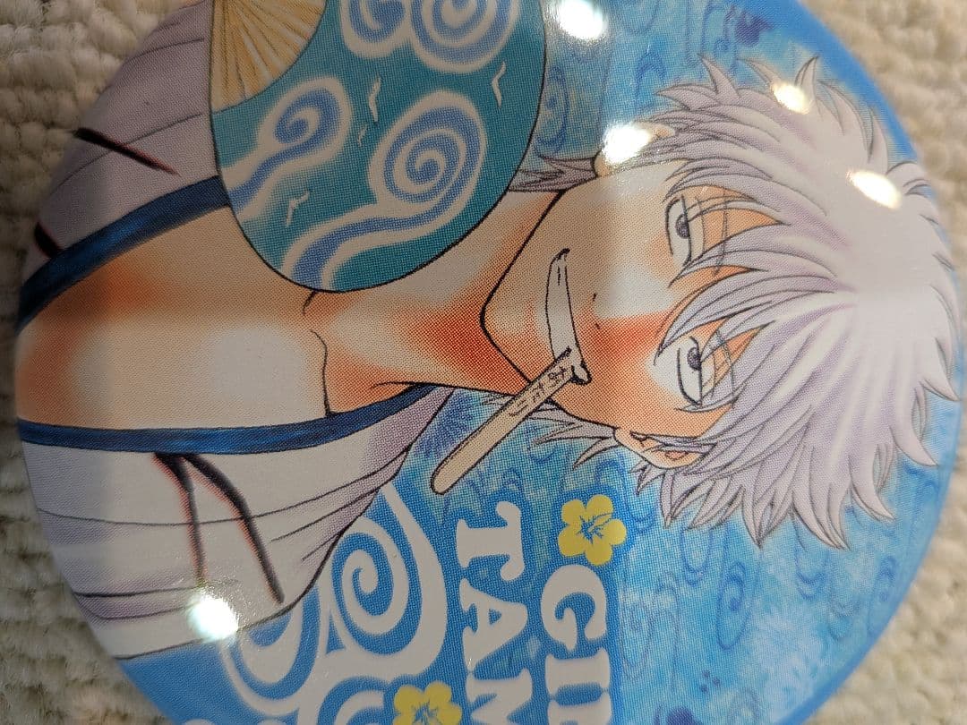 銀魂　坂田銀時　沖縄限定ジャンプステーション缶バッジ