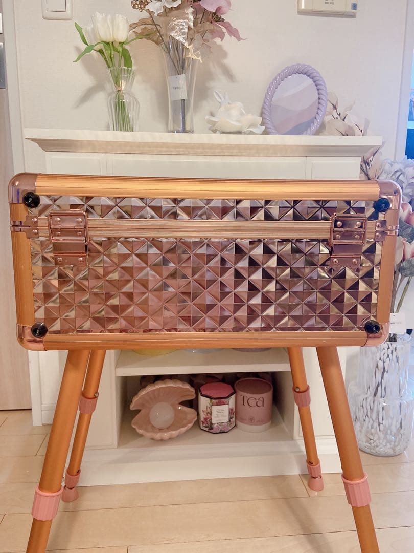 Francfranc ドレッサー ヴァリーズ ハリウッドボックス L コッパー