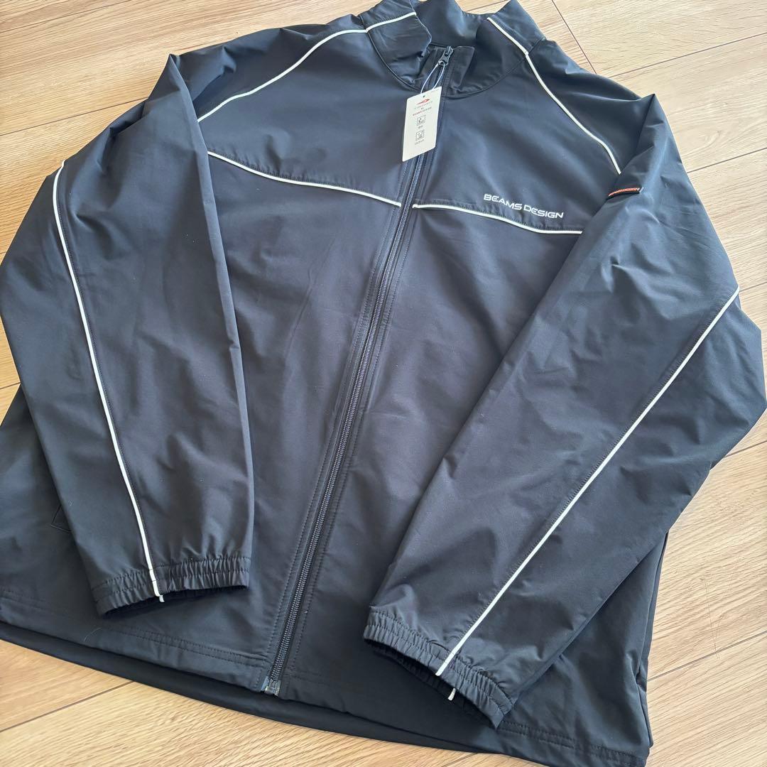 新品　ビームスデザイン　上下セット　ウインドジャケット　ウインドパンツ　ブラック