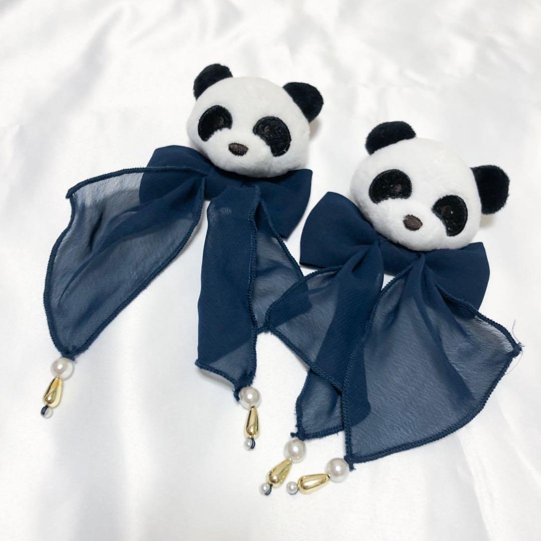 【6点SET】新品 to Alice パンダチャイナメイドワンピース ブルー