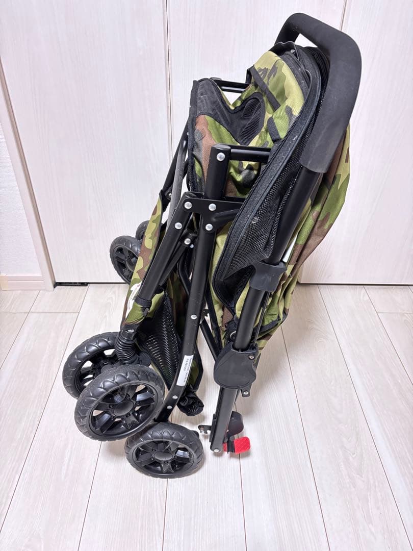 【美品】ピッコロカーネ プリモ 迷彩 ペットカート 数回使用のみ 倉庫保管