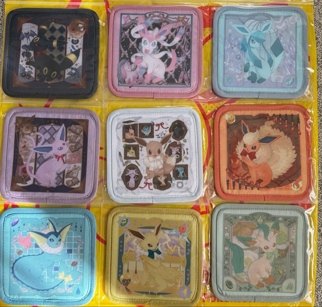 ポケセン　Eevee Collection コースター9種セット