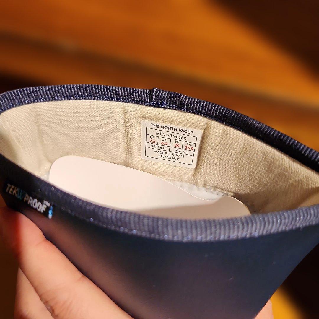 【未使用】THE NORTH FACE ネイビー レインシューズ 25cm