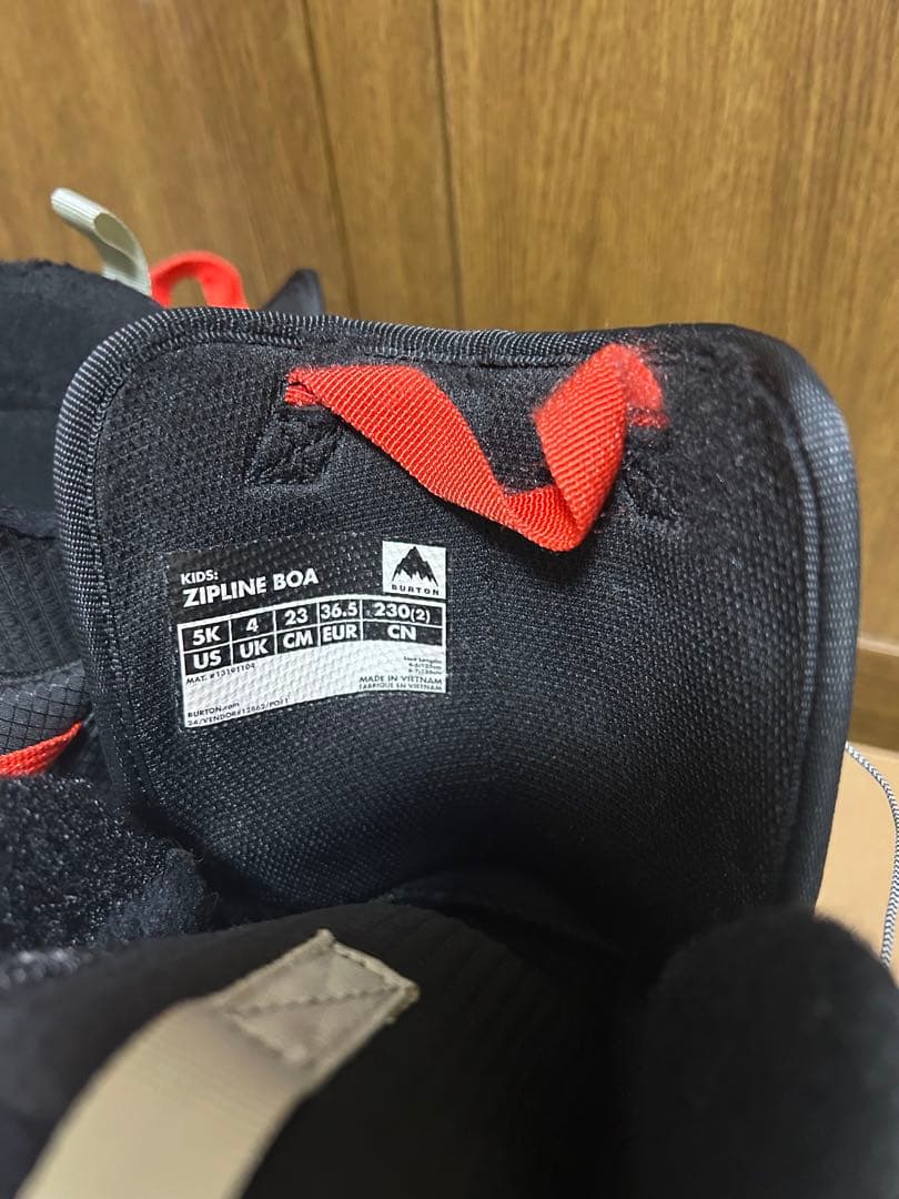 BURTON ZIPLINE BOA 子ども用スノーボードブーツ 23cm