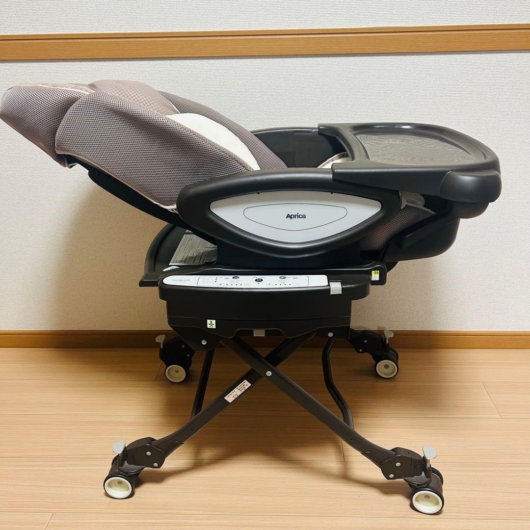 【洗濯済】aprica アップリカユラリズムオートネオカンタービレハイローチェア
