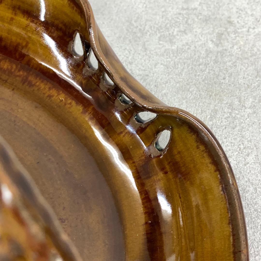 十三代 高取八仙 手付菓子器 共箱 高取焼 抹茶 和 茶の湯