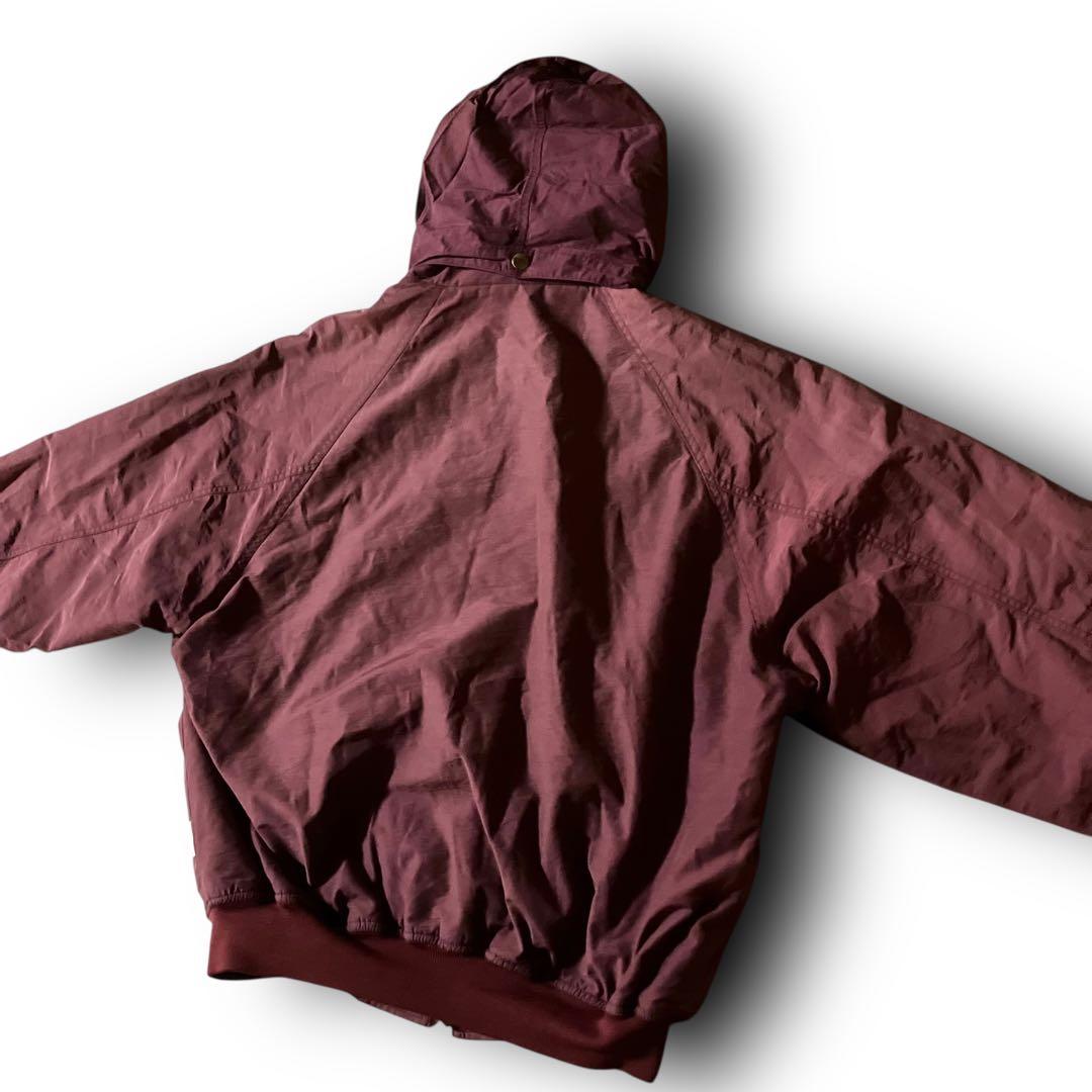 koo様☆vintageウォームアップジャケット短丈フーディナイロンブルゾンバー