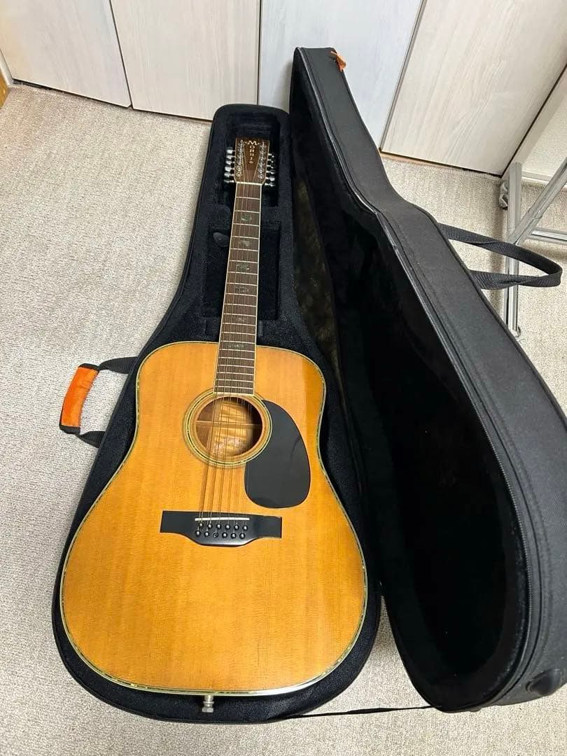 日本製Morris B50 12弦ギター ケース付き　1970年代 ケースつき