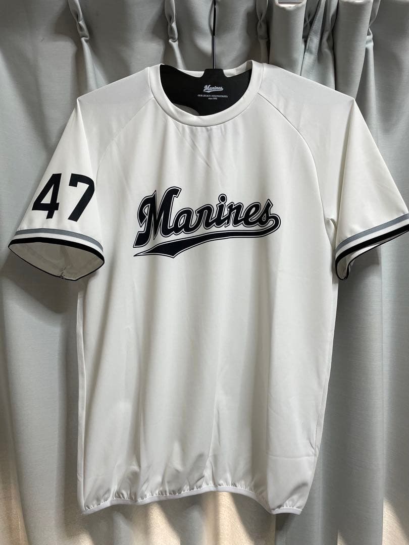 千葉ロッテマリーンズ 支給品バッティングジャージ 鈴木昭汰 #47 Oサイズ