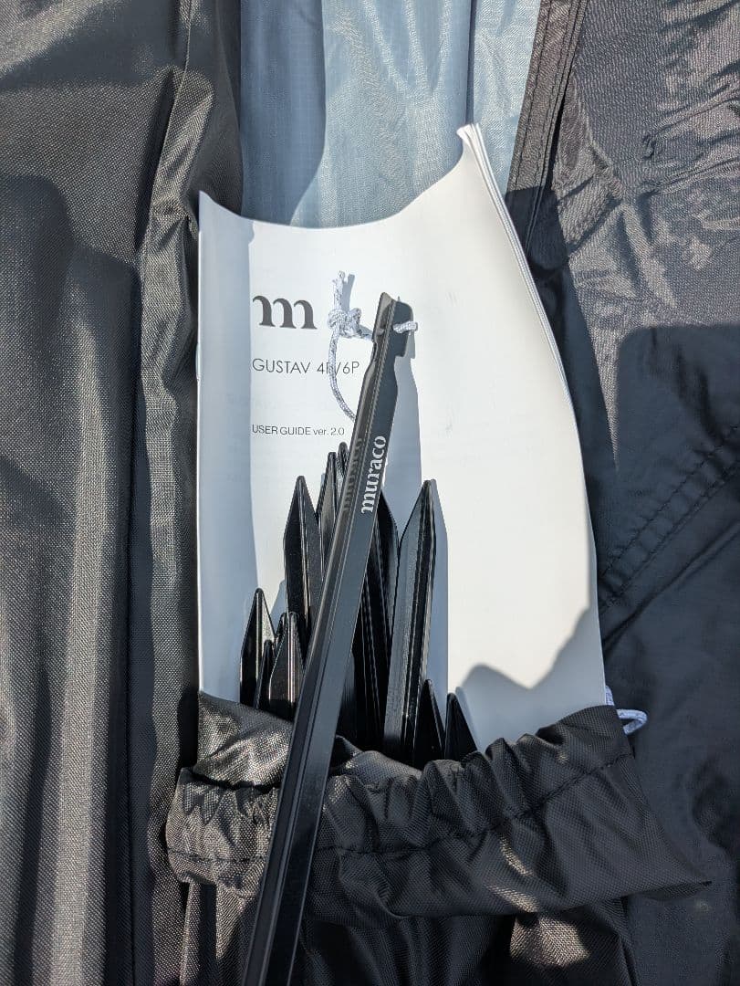 muraco　ムラコ　GUSTAV 4P テント 4人用 黒 グレー