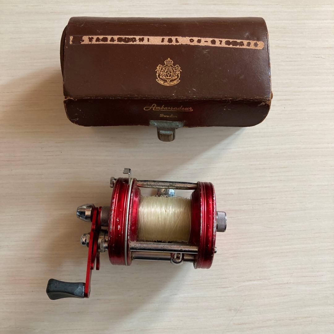 アブガルシア アンバサダー 6000 ヴィンテージ　リール　赤　レトロ