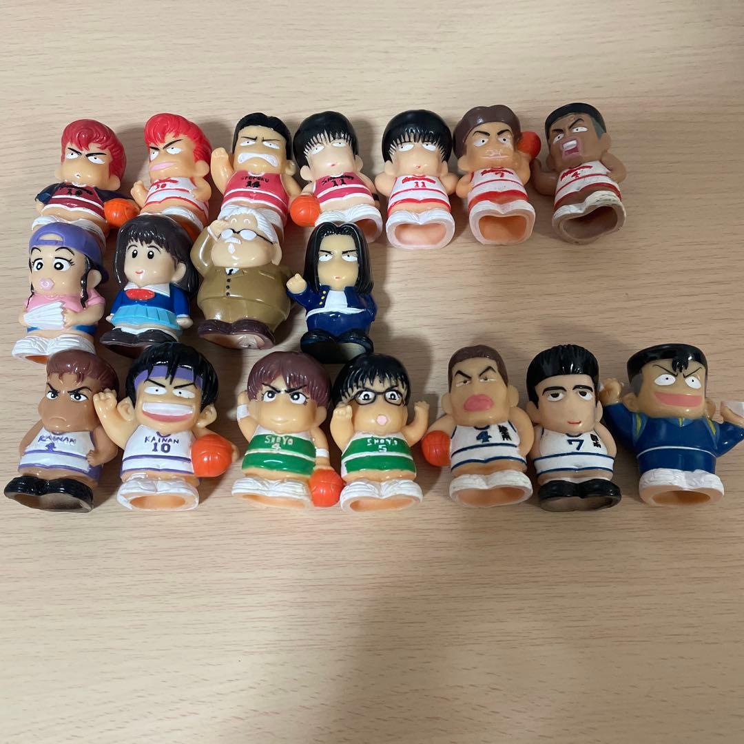 スラムダンク 指人形 ソフビ SLAM DUNK スラダン 当時品 18体