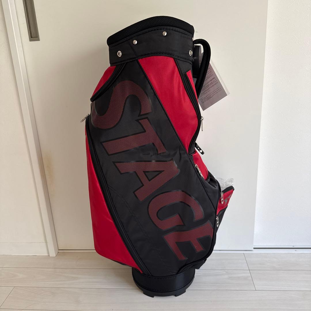 TOURSTAGE ゴルフバッグ レッド×ブラック