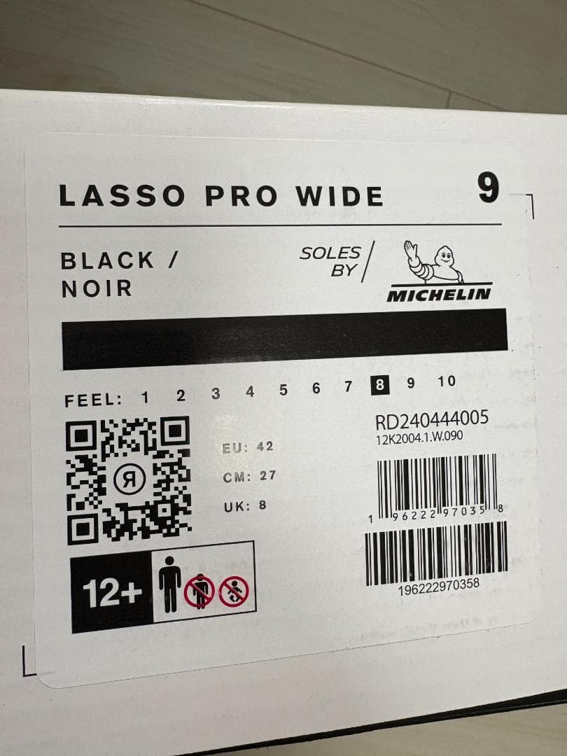 【5日使用】RIDE LASSO PRO WIDE 24-25モデル 27cm