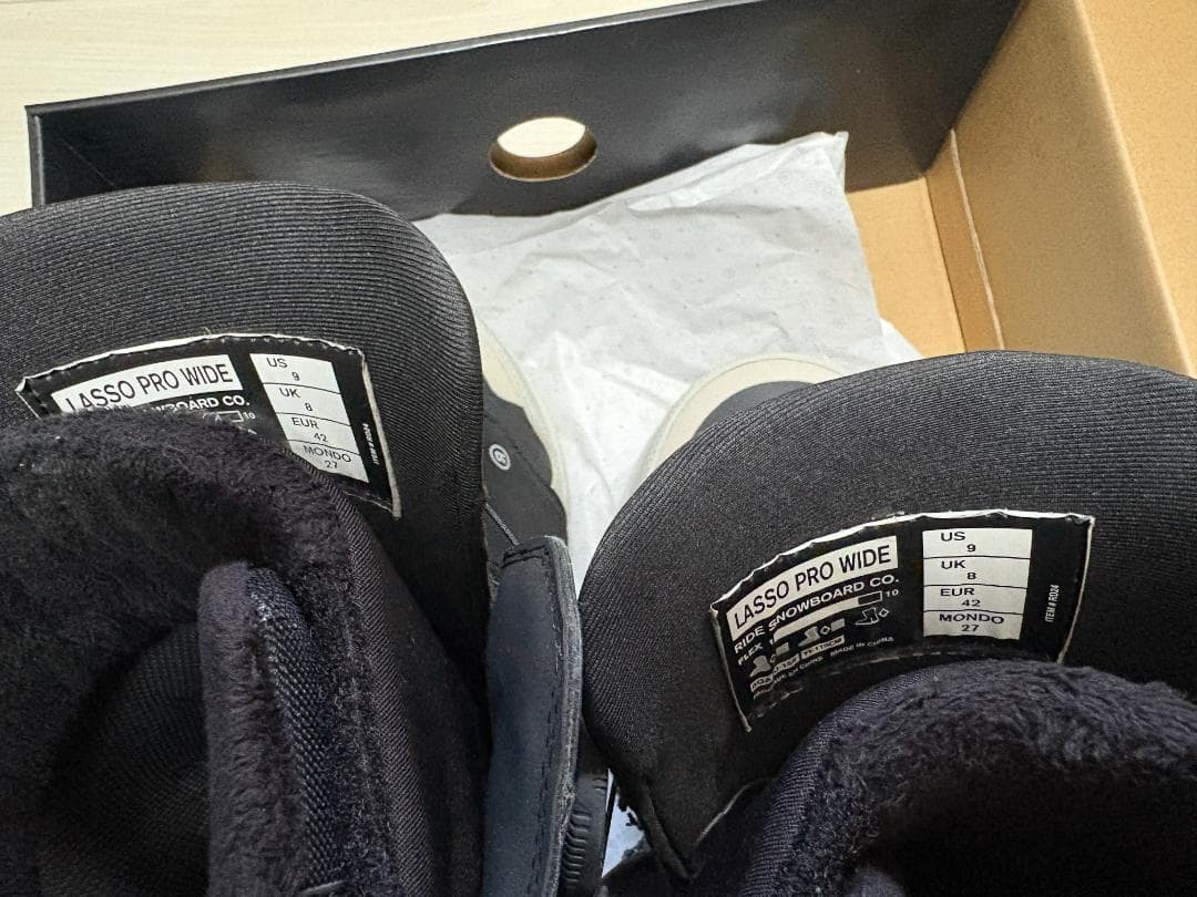 【5日使用】RIDE LASSO PRO WIDE 24-25モデル 27cm