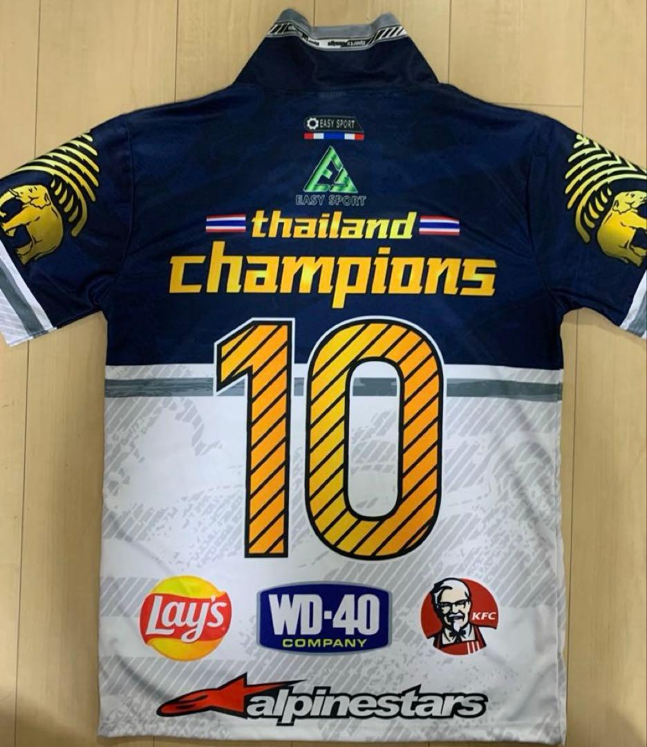 【超レア襟付き】タイ代表 チャンピオンシャツ Lサイズ かっこいい練習着 シャツ