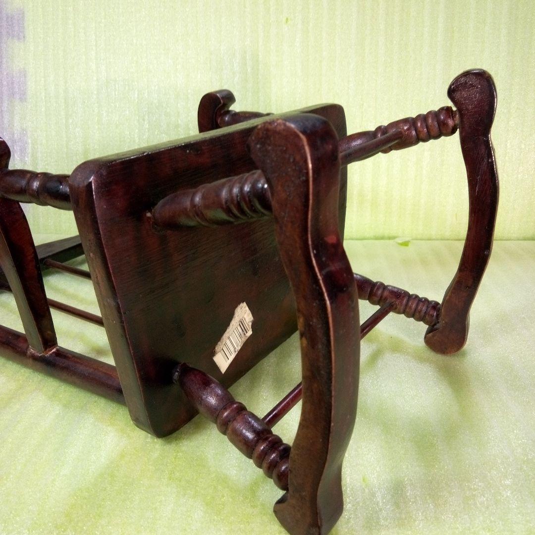 アンティーク　木製　ロッキングチェア　小型　小さな椅子　ミニチュア　人形椅子