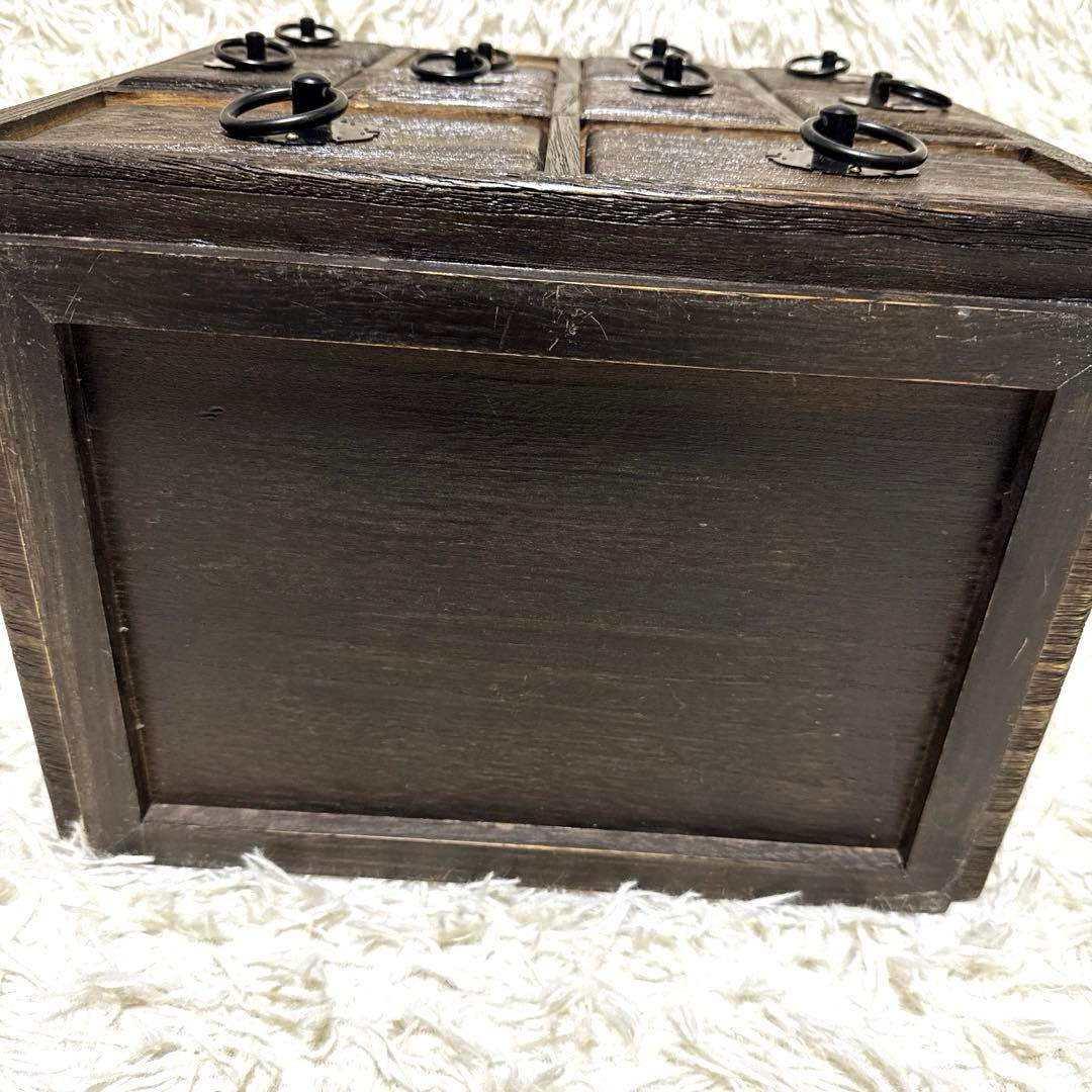 薬箪笥 薬草棚 小物入れ 収納ボックス 古道具 引き出し棚　昭和レトロ